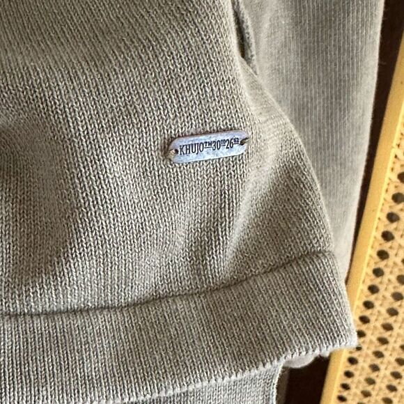 Khujo Rooftop Brand Washed Tan Gray Long Sleeve Sweatshirt Size L - Picture 5 of 7